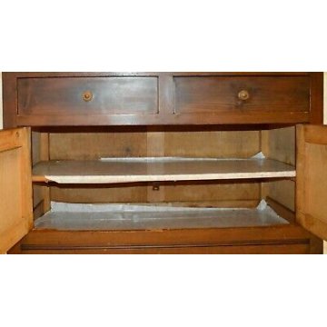 ANTICA CREDENZA IMPERO ZAMPE FERINE 1900 SCOLPITA DISPENSA MOBILE OLD FORNITURE