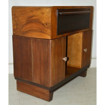 ANTICO MOBILE BAR decò EPOCA anni 40 RADICA grammofono LESA DISCOFONO OLYMPIC