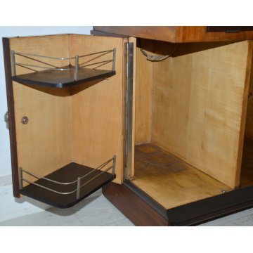 ANTICO MOBILE BAR decò EPOCA anni 40 RADICA grammofono LESA DISCOFONO OLYMPIC
