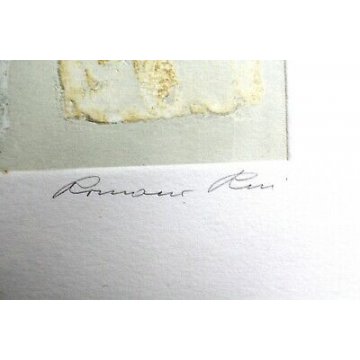 COPPIA PLASTIGRAFIE su CARTA Romano Rui LIMITED EDICTION of 50 CORNICE EPOCA '77