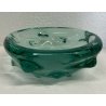 VASO VETRO DESIGN MURANO VERDE SVUOTATASCHE BUGNATO SEGUSO MADE IN ITALY OLD