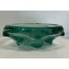 VASO VETRO DESIGN MURANO VERDE SVUOTATASCHE BUGNATO SEGUSO MADE IN ITALY OLD