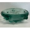 VASO VETRO DESIGN MURANO VERDE SVUOTATASCHE BUGNATO SEGUSO MADE IN ITALY OLD
