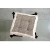 POLTRONA FRAU VIKING DESIGN Sigurd Ressel PUFF PELLE BIANCO PANNA LEGNO '70/'80