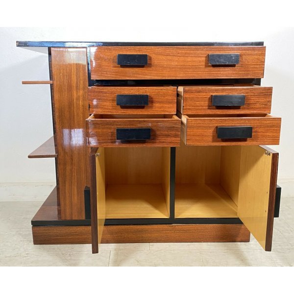 CREDENZA DESIGN CASSETTI DECO MOBILE ANNI 40 VINTAGE LEGNO CANTU SIDEBOARD  1940