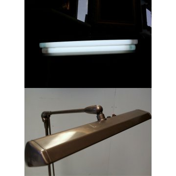 LAMPADA TAVOLO Dazor Floating Fixture LARGE INDUSTRIAL work-desk LAMP 2324-25 