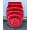 VASO RON ARAD PER SERRALUNGA ROSSO DESIGN MADE IN ITALY TOP POT HARD POLIETILENE