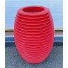 VASO RON ARAD PER SERRALUNGA ROSSO DESIGN MADE IN ITALY TOP POT HARD POLIETILENE