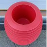 VASO RON ARAD PER SERRALUNGA ROSSO DESIGN MADE IN ITALY TOP POT HARD POLIETILENE