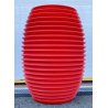 VASO RON ARAD PER SERRALUNGA ROSSO DESIGN MADE IN ITALY TOP POT HARD POLIETILENE