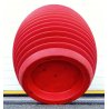 VASO RON ARAD PER SERRALUNGA ROSSO DESIGN MADE IN ITALY TOP POT HARD POLIETILENE