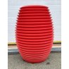 VASO RON ARAD PER SERRALUNGA ROSSO DESIGN MADE IN ITALY TOP POT HARD POLIETILENE