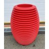 VASO RON ARAD PER SERRALUNGA ROSSO DESIGN MADE IN ITALY TOP POT HARD POLIETILENE
