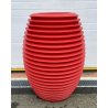 VASO RON ARAD PER SERRALUNGA ROSSO DESIGN MADE IN ITALY TOP POT HARD POLIETILENE