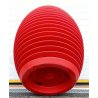 VASO RON ARAD PER SERRALUNGA ROSSO DESIGN MADE IN ITALY TOP POT HARD POLIETILENE