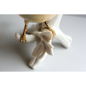 STATUINA PORCELLANA Karl Ens GERMANY FIGURINA UCCELLO SMALTO POLICROMO ANNI '50