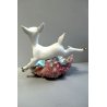 STATUINA CERAMICA G. Girardi SVUOTATASCHE Bamby SMALTO CANGIANTE VINTAGE ANNI 50