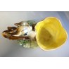 SCULTURA CERAMICA Bamby SVUOTATASCHE PORTAVASO SMALTO POLICROMO VINTAGE ANNI 50
