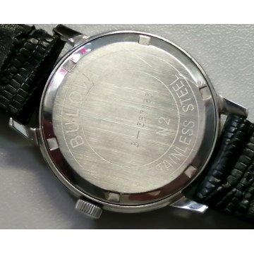 RARO OROLOGIO POLSO Bulova N2 anni 70 MECCANISMO 11 AOCD OLD WRIST WATCH DATA