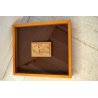 PICCOLO QUADRO Ernesto Treccani STAMPA SERIGRAFIA LEGNO RITRATTO VOLTO DONNA