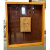 PICCOLO QUADRO Ernesto Treccani STAMPA SERIGRAFIA LEGNO RITRATTO VOLTO DONNA