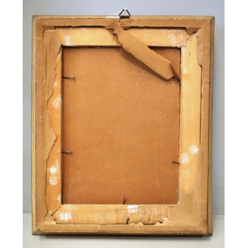 PICCOLO QUADRO ACQUERELLO Macugnaga ALPEGGIO BAITE PAESAGGIO MONTANO NEVE '900