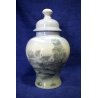 ANTICO VASO COPERCHIO ARTISTIC COPENHAGEN STYLE JAR PORCELAIN DENMARK Ceramica 