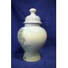 ANTICO VASO COPERCHIO ARTISTIC COPENHAGEN STYLE JAR PORCELAIN DENMARK Ceramica 