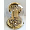 ANTICO OROLOGIO TAVOLO a CUPOLA Kundo 400 GIORNI DAY OLD CLOCK PENDOLO TORSIONE