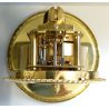 ANTICO OROLOGIO TAVOLO a CUPOLA Kundo 400 GIORNI DAY OLD CLOCK PENDOLO TORSIONE