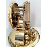 ANTICO OROLOGIO TAVOLO a CUPOLA Kundo 400 GIORNI DAY OLD CLOCK PENDOLO TORSIONE
