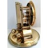 ANTICO OROLOGIO TAVOLO a CUPOLA Kundo 400 GIORNI DAY OLD CLOCK PENDOLO TORSIONE