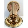 ANTICO OROLOGIO TAVOLO a CUPOLA Kundo 400 GIORNI DAY OLD CLOCK PENDOLO TORSIONE