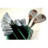 SACCA da GOLF con MAZZE Burberry's VINTAGE GOLF BAG with IRONS Mizuno MS-3  80's