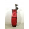SACCA da GOLF con MAZZE Burberrys ROSSA VINTAGE GOLF BAG with IRONS '70/ 80'