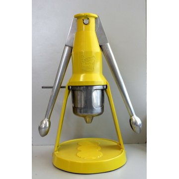 MACCHINA BABY Faemina CREMA CAFFE' VINTAGE GIALLO LIMONE ALLUMINIO EPOCA '60