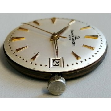 MOVIMENTO OROLOGIO POLSO ø28 mm LUSSO Baume & Mercier BAUMATIC Anni 60 OLD WATCH