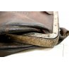 ANTICA GRANDE SACCA POSTINO CUOIO CHIUSURA METALLO SACOCHE A COURRIER XX SIECLE