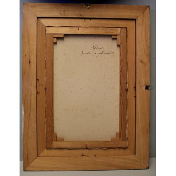 QUADRO DIPINTO OLIO TELA Franco Mazzucchetti NUDO DONNA E NATURA MORTA FIORI 900