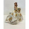 ANTICA SCULTURA DONNA CERAMICA Tiziano Galli FIGURA GITANA DAMA CONTADINA  