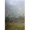 ANTICO QUADRO DIPINTO A. Pecoraro OLIO TELA PAESAGGIO con FANCIULLE FIORI  '900 