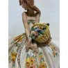 ANTICA SCULTURA DONNA CERAMICA Tiziano Galli FIGURA GITANA DAMA CONTADINA  