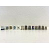 LOTTO DITALI 13 PEZZI diversi materiali 4 ARGENTO VINTAGE THIMBLES Collectible  