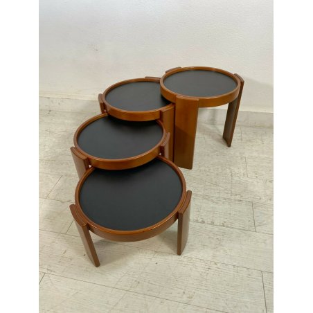 TAVOLINI DESIGN CASSINA GIANFRANCO FRATTINI mod 780 QUATTRO GATTI VINTAGE FAGGIO