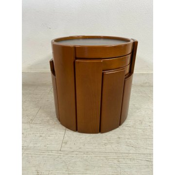 TAVOLINI DESIGN CASSINA GIANFRANCO FRATTINI mod 780 QUATTRO GATTI VINTAGE FAGGIO