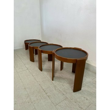 TAVOLINI DESIGN CASSINA GIANFRANCO FRATTINI mod 780 QUATTRO GATTI VINTAGE FAGGIO