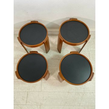 TAVOLINI DESIGN CASSINA GIANFRANCO FRATTINI mod 780 QUATTRO GATTI VINTAGE FAGGIO