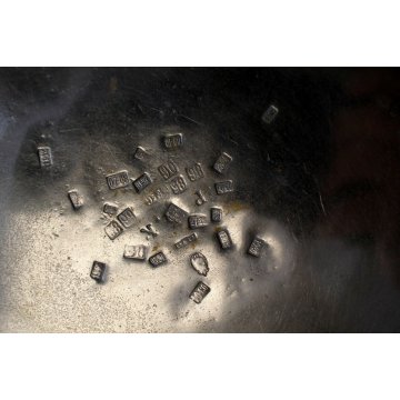 ANTICA BILANCIA 2 PIATTI CUCINA PESA LEGNO OTTONE EPOCA SABAUDA META '800 OLD