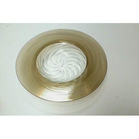 PIATTO VETRO SOFFIATO MURANO SERIE OPULUS Venini O. Thorsen & B. Karlsson DISH '79