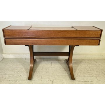 SCRIVANIA DESIGN SCRITTOIO ANNI 60 ATTR. GIANFRANCO FRATTINI VINTAGE LEGNO 1960 